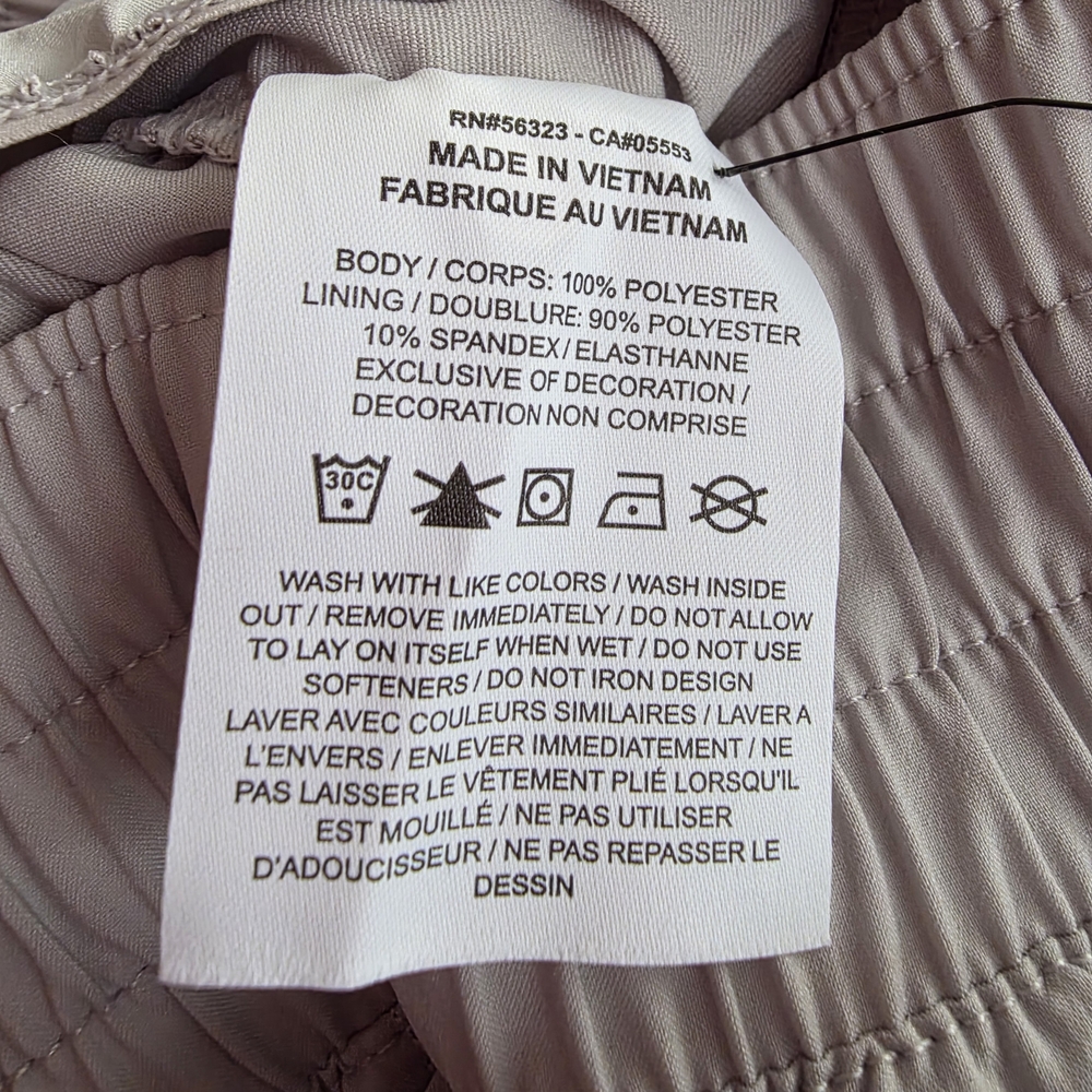 Nike One Dri Fit Light Gray Women's Athletic Shorts Size Large - Picture 9 of 10